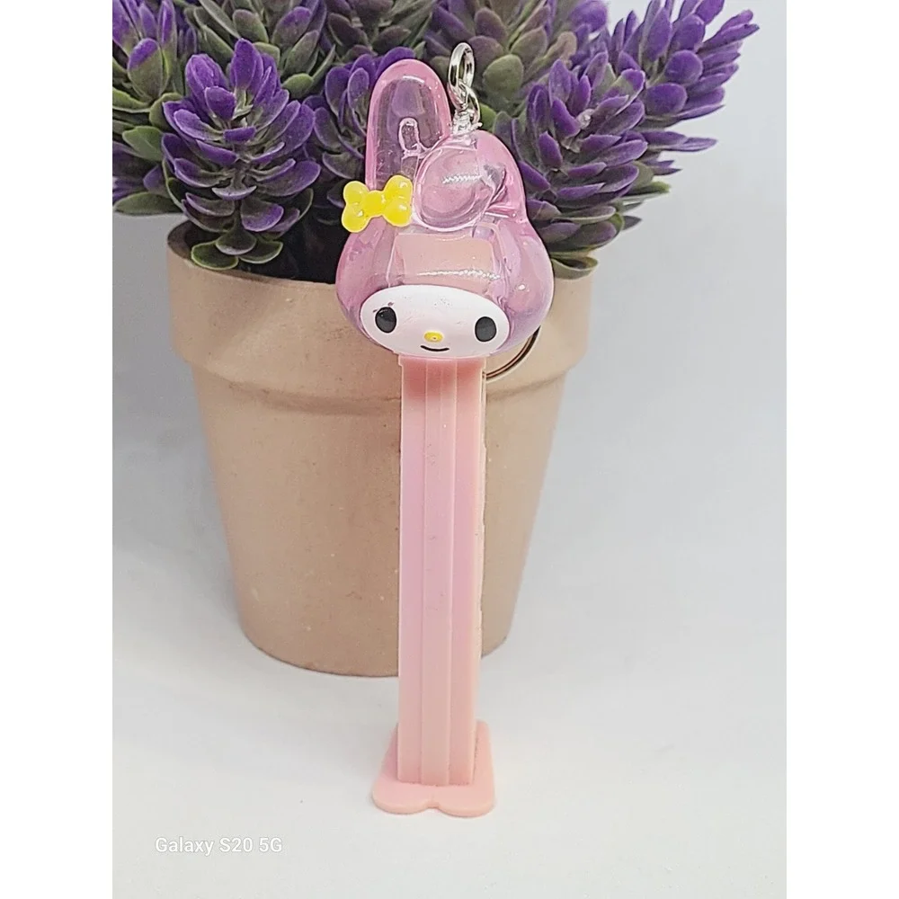 Cute Pink My Melody PEZ Dispenser Keychain Accessory Character Collectible